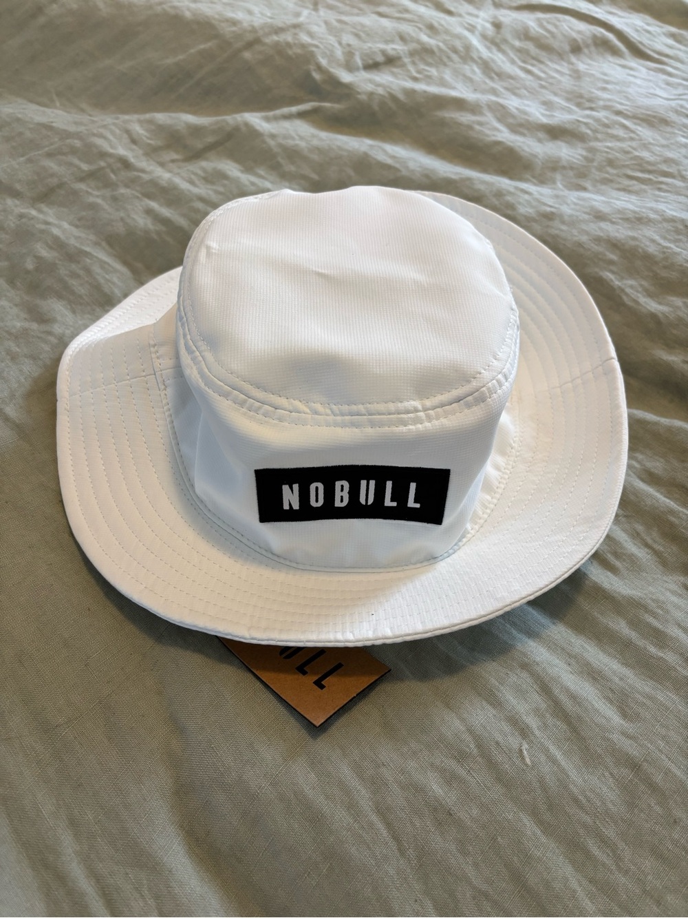 NOBULL White Sun Bucket Hat
